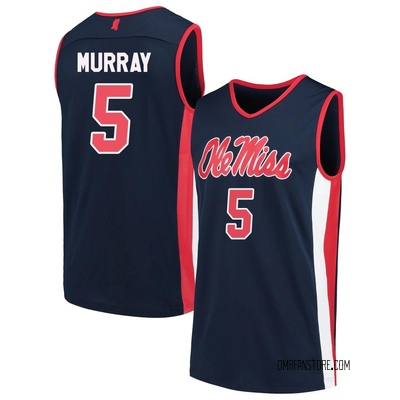Men's Jaylen Murray Ole Miss Rebels Replica Basketball Jersey - Navy
