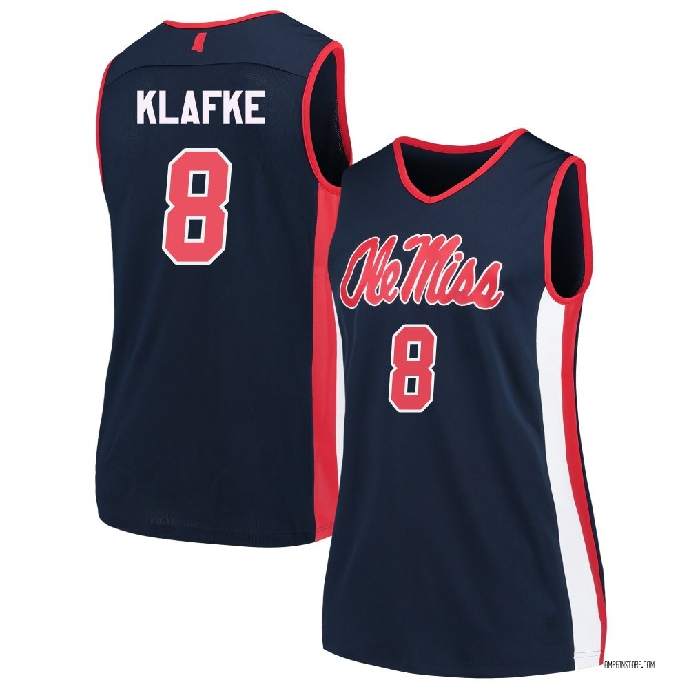 Women's Eduardo Klafke Ole Miss Rebels Replica Basketball Jersey - Navy