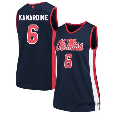 Women's Ilias Kamardine Ole Miss Rebels Replica Basketball Jersey - Navy