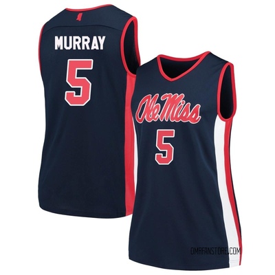 Women's Jaylen Murray Ole Miss Rebels Replica Basketball Jersey - Navy