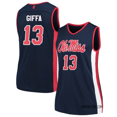 Women's Kezza Giffa Ole Miss Rebels Replica Basketball Jersey - Navy