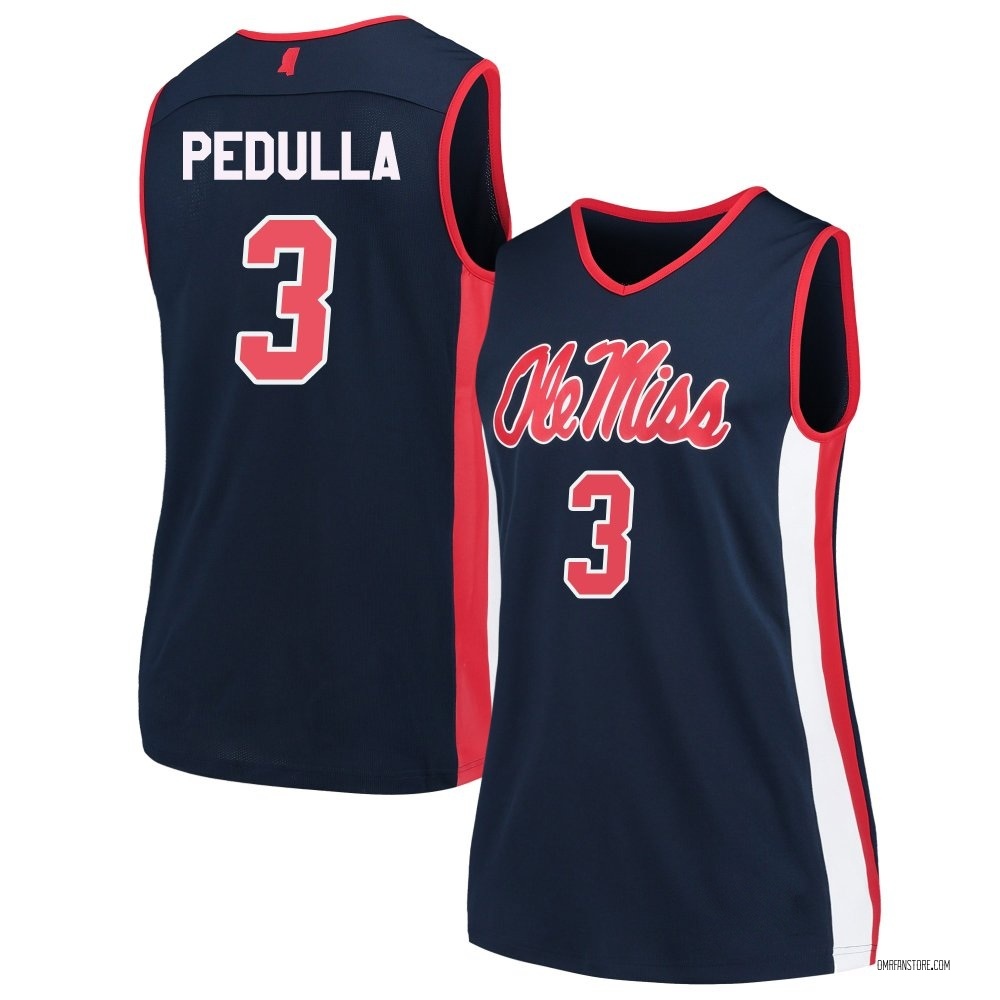 Women's Sean Pedulla Ole Miss Rebels Replica Basketball Jersey - Navy