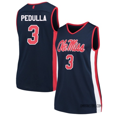 Women's Sean Pedulla Ole Miss Rebels Replica Basketball Jersey - Navy