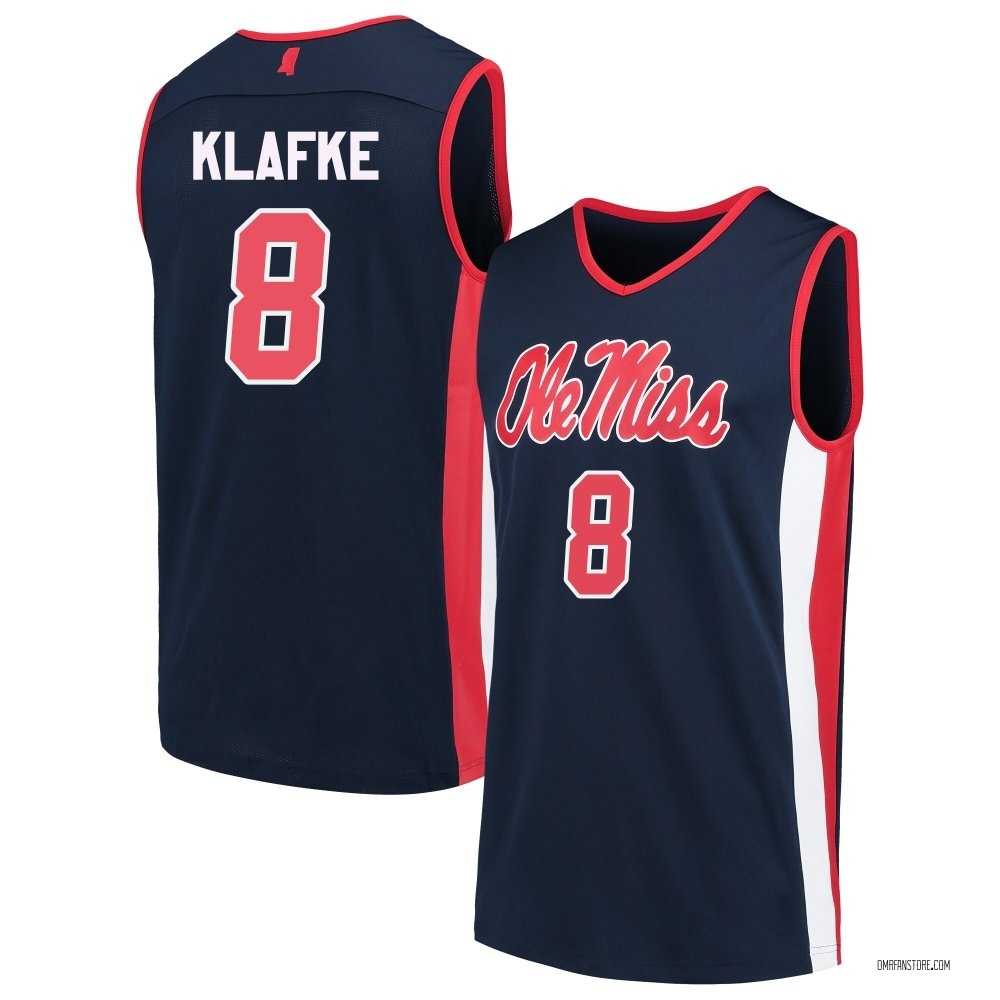 Youth Eduardo Klafke Ole Miss Rebels Replica Basketball Jersey - Navy