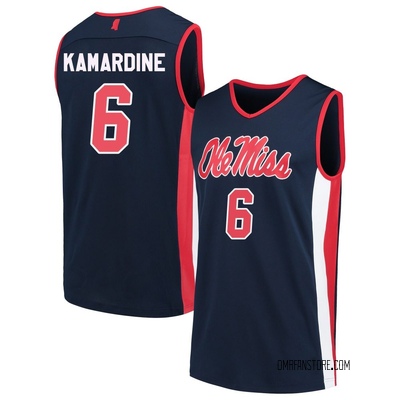 Youth Ilias Kamardine Ole Miss Rebels Replica Basketball Jersey - Navy