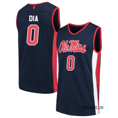 Youth Malik Dia Ole Miss Rebels Replica Basketball Jersey - Navy