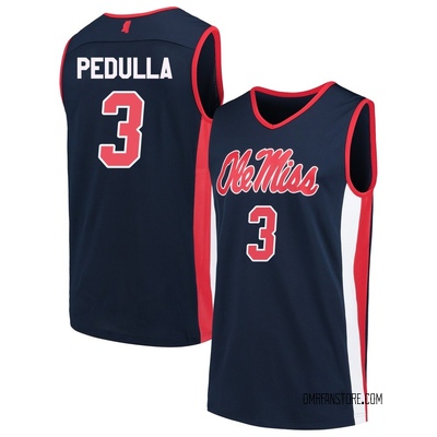Youth Sean Pedulla Ole Miss Rebels Replica Basketball Jersey - Navy